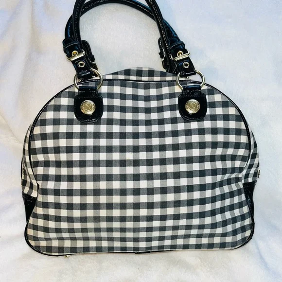 Betsey Johnson Black and White Checkered Handbag - Picture 3 of 13